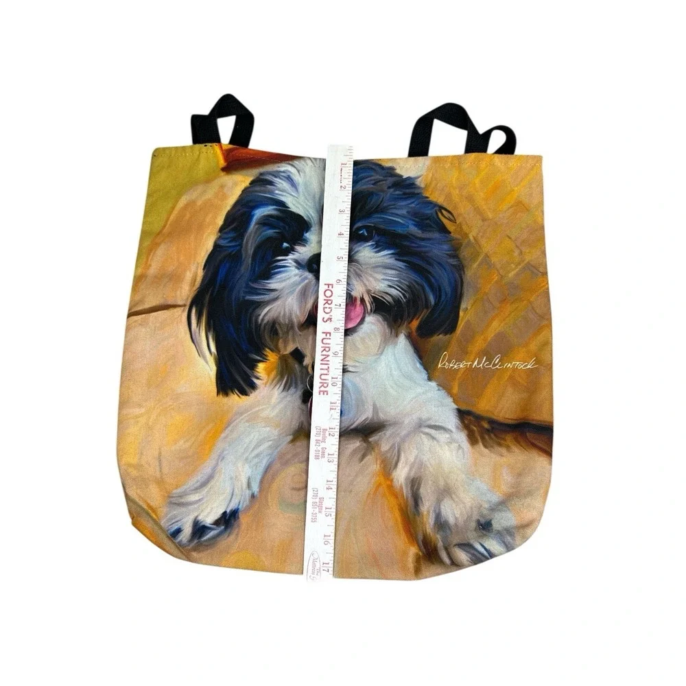 Robert McClintock Shih Tzu Dog Tote‎ Bag Polyester USA Made